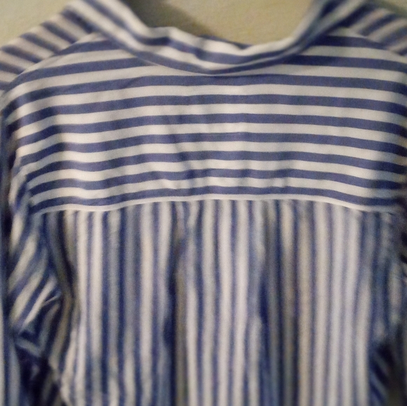 RAILS Val Tie Front Striped Blouse | M - Picture 6 of 8